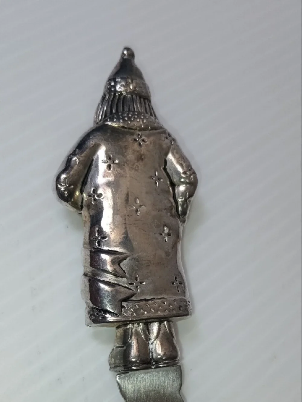 Vintage Wallace Silversmiths Holiday Santa Claus 3Piece Cheese Knife Serving Set